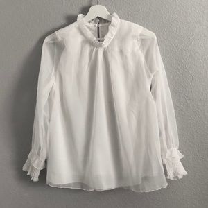 SHEER FLOWY BLOUSE